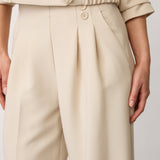 AcileCC Pleat Pant LL - Bone