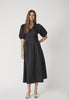PoppyCC Pleat Dress - Black