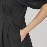 PoppyCC Pleat Dress - Black