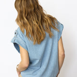 SharonCC Denim Vest - Fade Denim