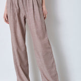 JihoCC Stripe Pant - Brown