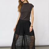 HarrietCC Lace Skirt Pant - Black
