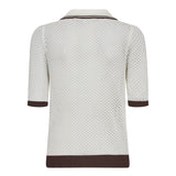 LueCC pointelle SS Cardigan - Off white