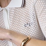 LueCC pointelle SS Cardigan - Off white