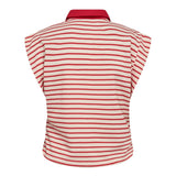 NormaCC Stripe Polo Top - Flame