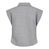 SidaCC Polo Top - Grey Melange