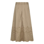 PoppyCC Pleat Scallop Skirt - Mushroom - Co'couture