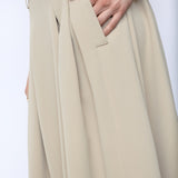 AnyaCC Midi Pleat Skirt - Sand