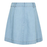 TillyCC Pocket Ple Mini Skirt - Fade Denim