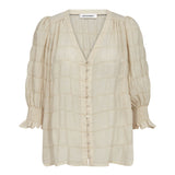 MichaCC SS V-Blouse - Bisquit - Co'couture
