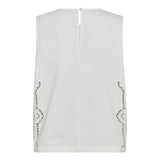 ColetteCC Embroidery Top - Off white