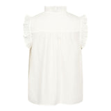 TassyCC Frill Top - White