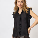 TassyCC Frill Top - Black - Co'couture