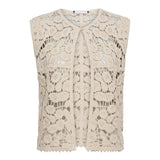 KellyCC Crochet Top - Bone