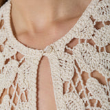KellyCC Crochet Top - Bone