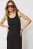 GrannyCC Rib Emb Tank Dress - Black