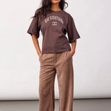 43013 ZengaCC Tee O-Neck - Dark Brown