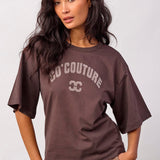 43013 ZengaCC Tee O-Neck - Dark Brown