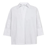 PoppyCC V-Blouse - White