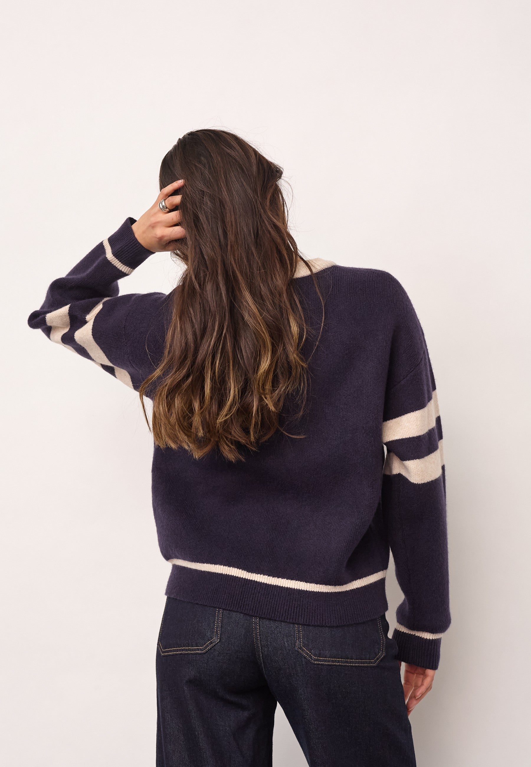 RowCC Coco Logo Knit - Navy - Co'couture