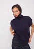 32222 RowCC Oversize Cable Knit Vest - Navy
