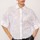 ElricCC Flower SS Shirt - White