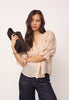 AviCC Lace SS V-Blouse - Mink