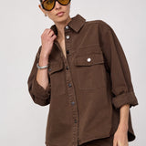 BeltonCC Denim Shirt - Dark Brown