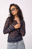 PenolaCC O-Neck Blouse - Navy