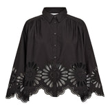 MeliseCC Emb. LS Shirt - Black