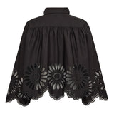 MeliseCC Emb. LS Shirt - Black