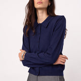CoryCC Padded LS Cardigan - Navy