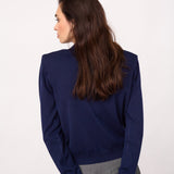 CoryCC Padded LS Cardigan - Navy