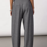 JackyCC Pleat Pant - Mid Grey
