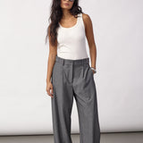 JackyCC Pleat Pant - Mid Grey