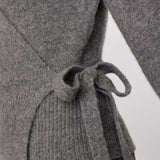 RogerCC Wrap Cardigan - Grey Melange