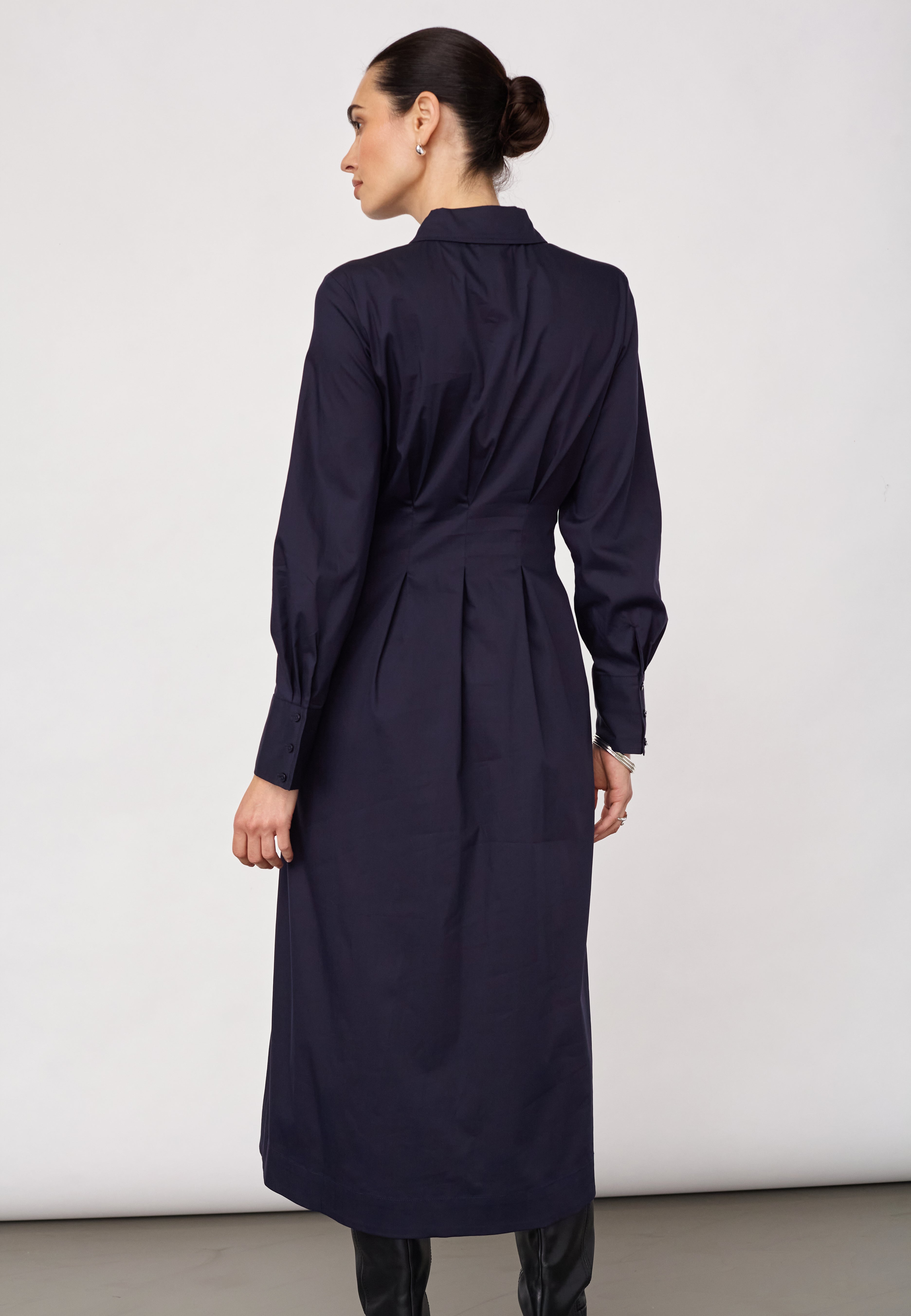 SannaCC Shirt Long Dress - Navy - Co'couture