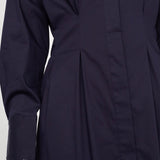 SannaCC Shirt Long Dress - Navy