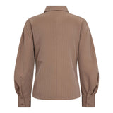 LyviaCC Asym Pin Shirt - Walnut