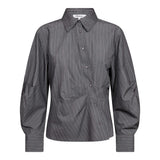 LyviaCC Asym Pin Shirt - Mid Grey