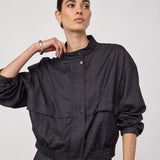 EloraCC Check Jacket - Dark Grey