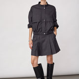 EloraCC Check Jacket - Dark Grey