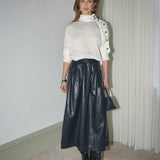 GittCC Anya Pleat Skirt - Black
