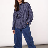 SomoCC Stripe Shirt - Navy