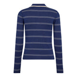LueCC Stripe Polo Knit - Blue