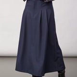 LunaCC New Pocket Pleat Skirt - Navy