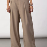 LunaCC Pleat Pant - Taupe