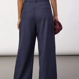 LunaCC Pleat Pant - Navy