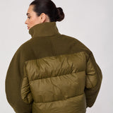 SamiaCC Puffer Mix Jacket - Army