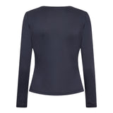 CamillaCC V-Blouse - Dusty Blue
